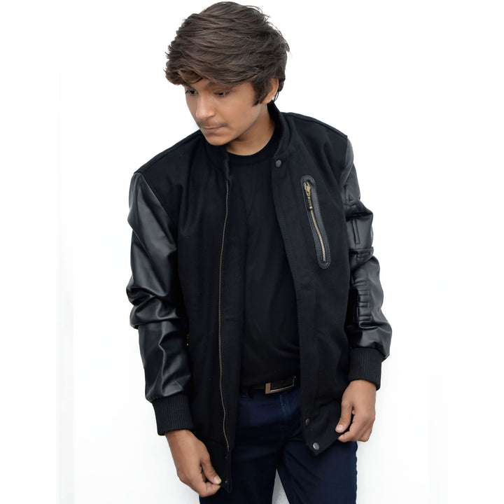 MICHAEL B JORDAN KOBE DESTROYER XXIV STYLISH BATTLE FAUX LEATHER SLEEVES JACKET - The Jacket Planet