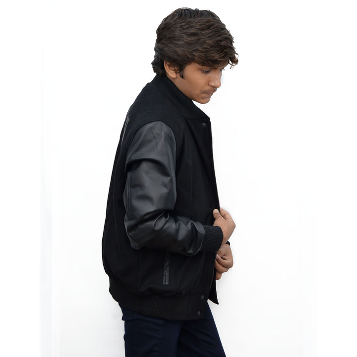 MICHAEL B JORDAN KOBE DESTROYER XXIV STYLISH BATTLE FAUX LEATHER SLEEVES JACKET - The Jacket Planet