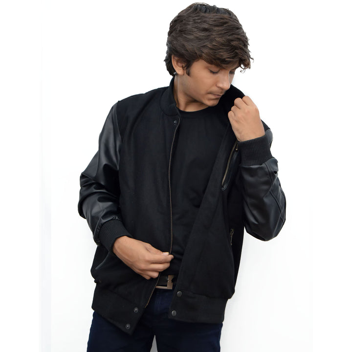 MICHAEL B JORDAN KOBE DESTROYER XXIV STYLISH BATTLE FAUX LEATHER SLEEVES JACKET - The Jacket Planet