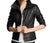 Women Classic Faux Leather Jackets: Diamond