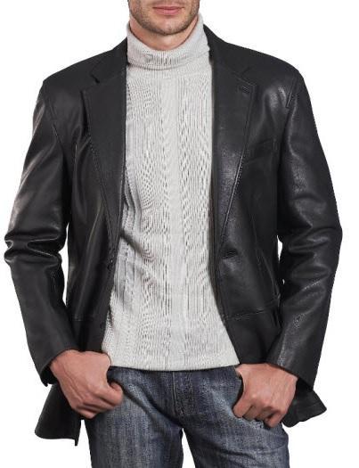 Super Fleet Men Real Leather Blazers