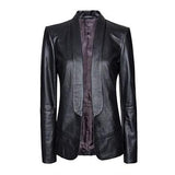 Super Longcollar Women Leather Blazers - The Jacket Planet
