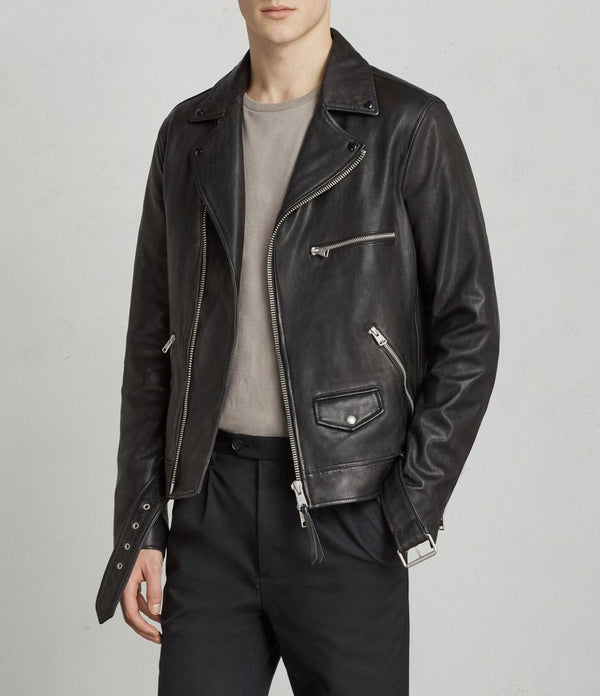 Super Kodey Real Leather Biker  Jacket