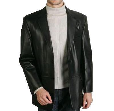 Super Officers Men Real Leather Blazers