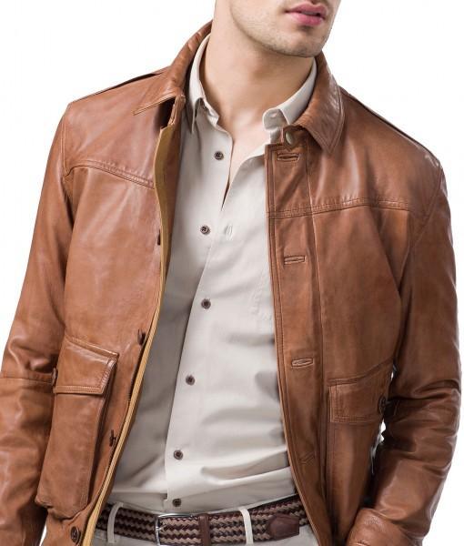 Men Leather Bomber Jackets: Rocko - The Jacket Planet