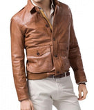 Men Leather Bomber Jackets: Rocko - The Jacket Planet