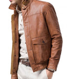 Men Leather Bomber Jackets: Rocko - The Jacket Planet