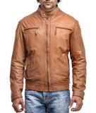 Super Rohnny Men Biker Real Leather Jackets - The Jacket Planet