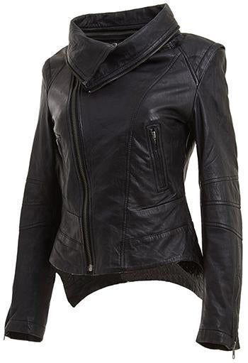 Women Classic Real Leather Jackets: Springle