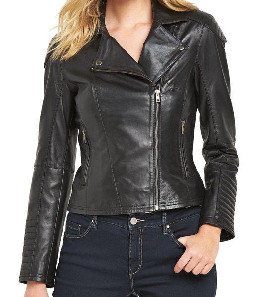 Women Biker Real Leather Jackets: Venson