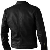 Premium Quality Men's Black Real Leather Biker Jacket - The Jacket Planet