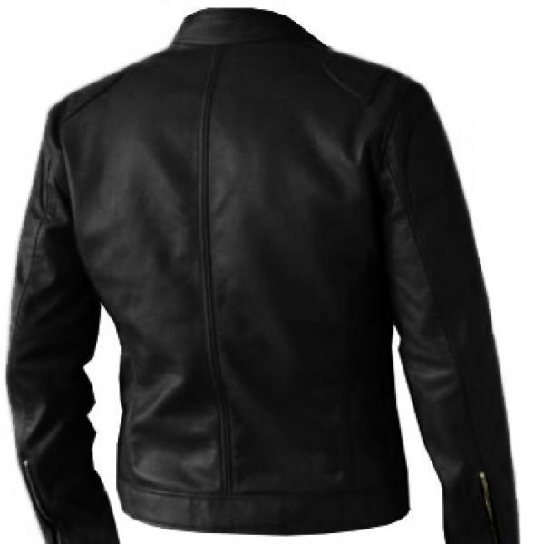 Premium Quality Men's Black Real Leather Biker Jacket - The Jacket Planet