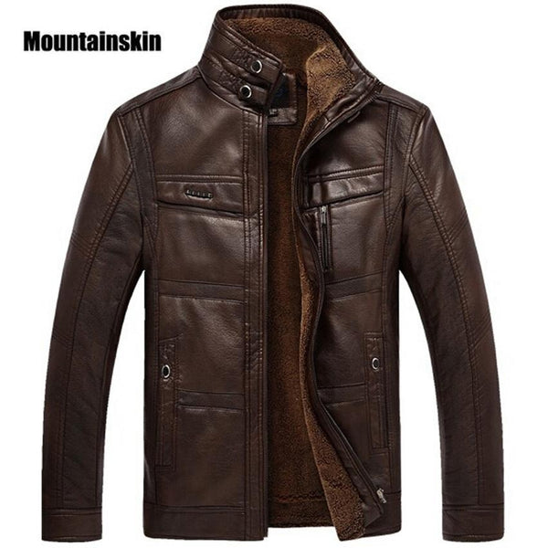 Mountainskin Real Leather Jacket Men
