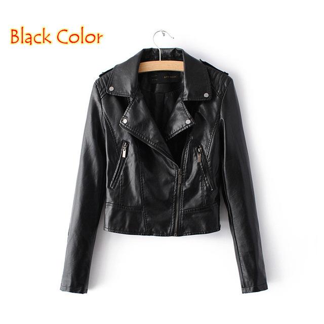 Brand Motorcycle PU Leather Jacket Women - The Jacket Planet