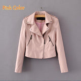 Brand Motorcycle PU Leather Jacket Women - The Jacket Planet