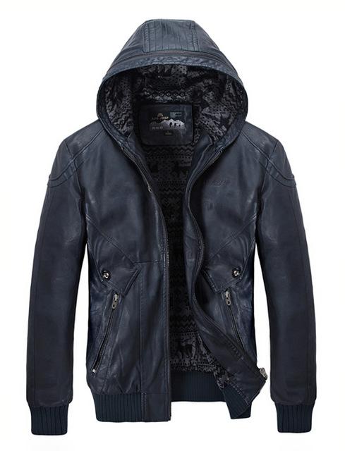 Autumn PU Leather Jackets Men ize - The Jacket Planet