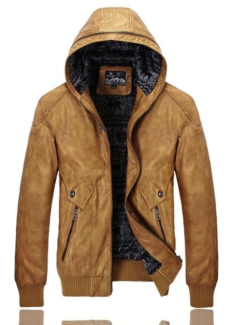 Autumn PU Leather Jackets Men ize - The Jacket Planet