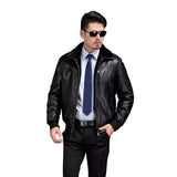 AIBIANOCEL Mens Winter Real Leather Jacket - The Jacket Planet