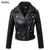1PC Leather Jacket Women Motorcycle Short Coats Faux