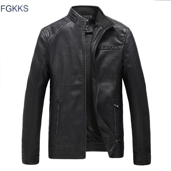 FGKKS Brand Motorcycle Real Leather Jackets