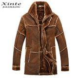 Faux Fur Coat Spliced Suede Leather Jacket - The Jacket Planet
