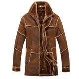 Faux Fur Coat Spliced Suede Leather Jacket - The Jacket Planet