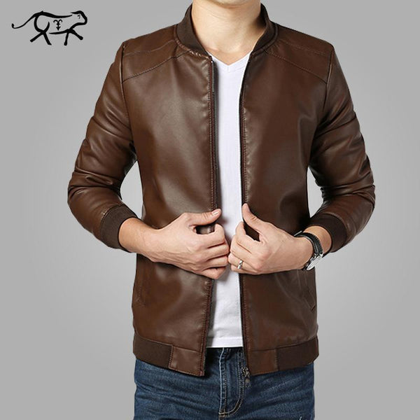 New Arrival Faux PULeather Jackets Men's