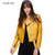 JAZZEVAR New Autumn Fashion Street Women's Short Washed PU Leather Jacket