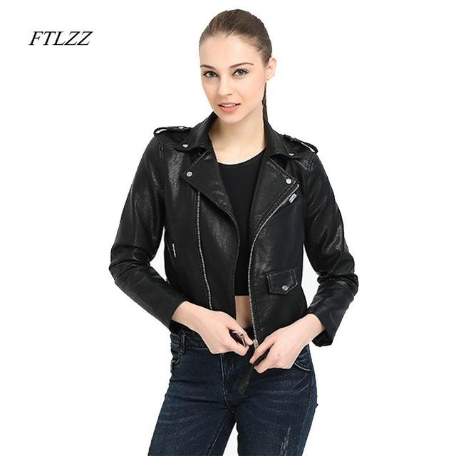 Ftlzz Faux Leather Jacket Women - The Jacket Planet