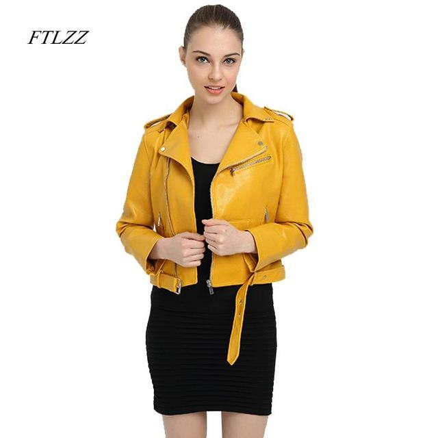 Ftlzz Faux Leather Jacket Women - The Jacket Planet