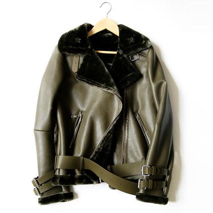 Black Red Women Faux Leather Jacket - The Jacket Planet