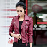 1PC Vintage PU Leather Jacket Slim Biker - The Jacket Planet