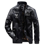 Autumn Winter Thick Bomber Men Leather Jacket - The Jacket Planet
