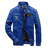 Autumn Winter Thick Bomber Men Leather Jacket - The Jacket Planet