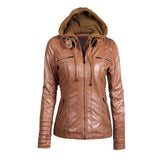 Autumn Winter Women Faux Leather Jacket - The Jacket Planet