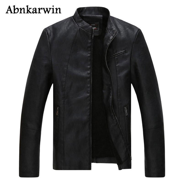 Abnkarwin New Arrival Real Leather Jackets Men