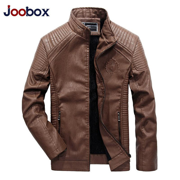 PU Faux Leather Jacket Men Best Quality