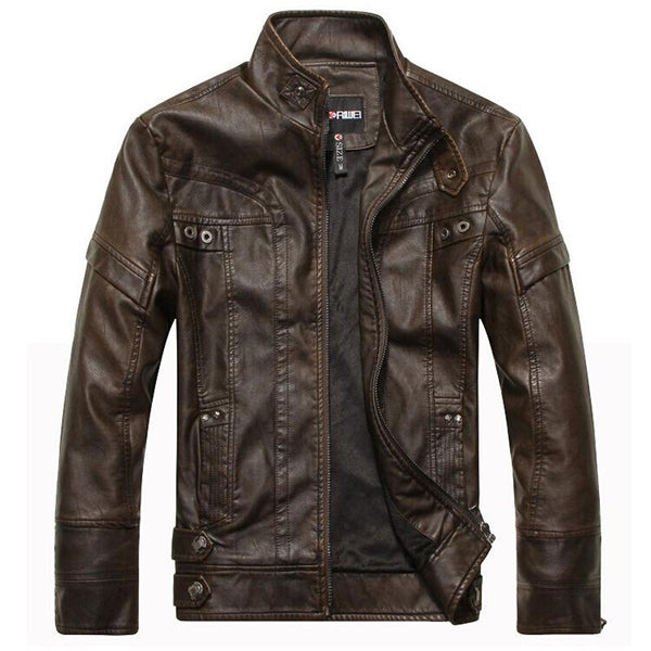 jaqueta de couro masculina Bomber Real leather jacket